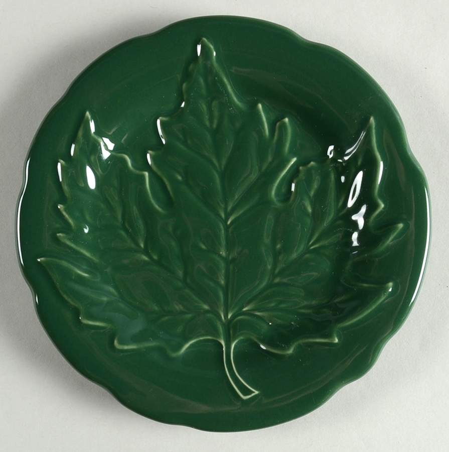 Leaf Dessert/Pie Plate by Longaberger-1