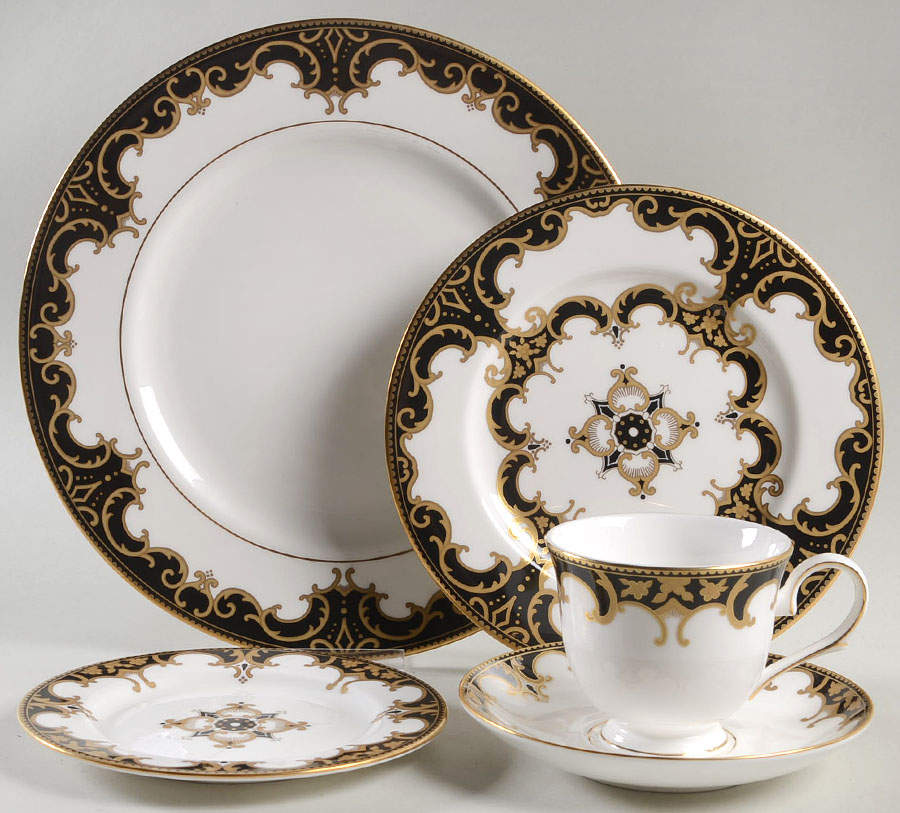 Baroque Night 5 Piece Place Setting by Lenox-1