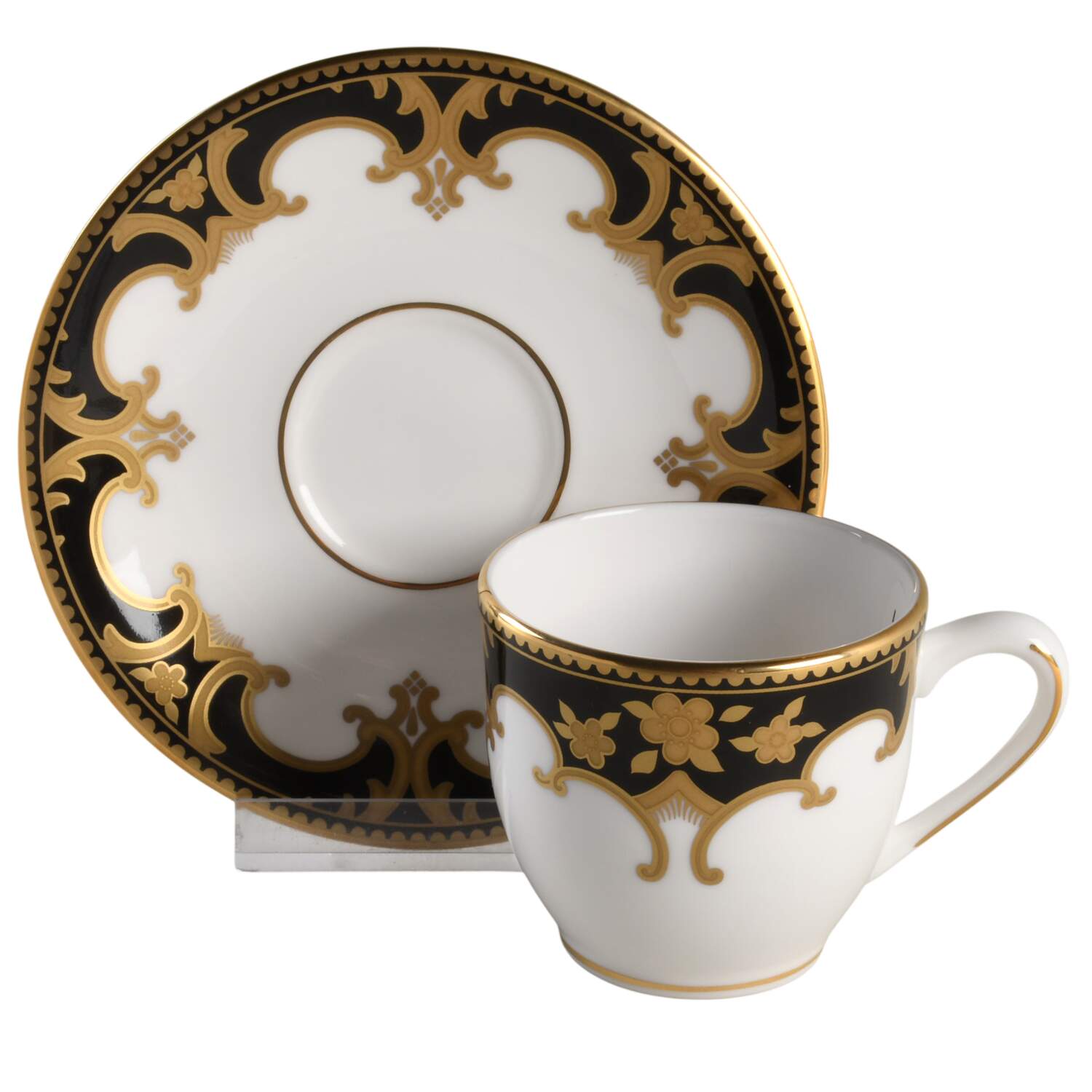 Baroque Night Flat Demitasse Cup & Saucer Set by Lenox-1