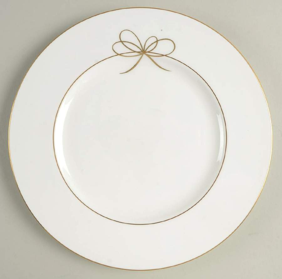 Gold Bow Accent Luncheon Plate by Lenox-1