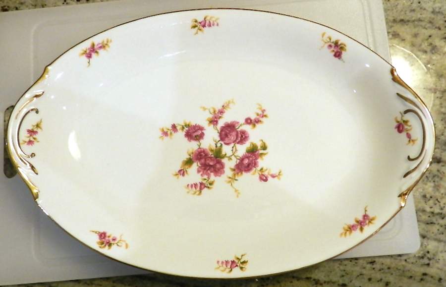 LEG118 14" Oval Serving Platter by F Legrand & Cie-1