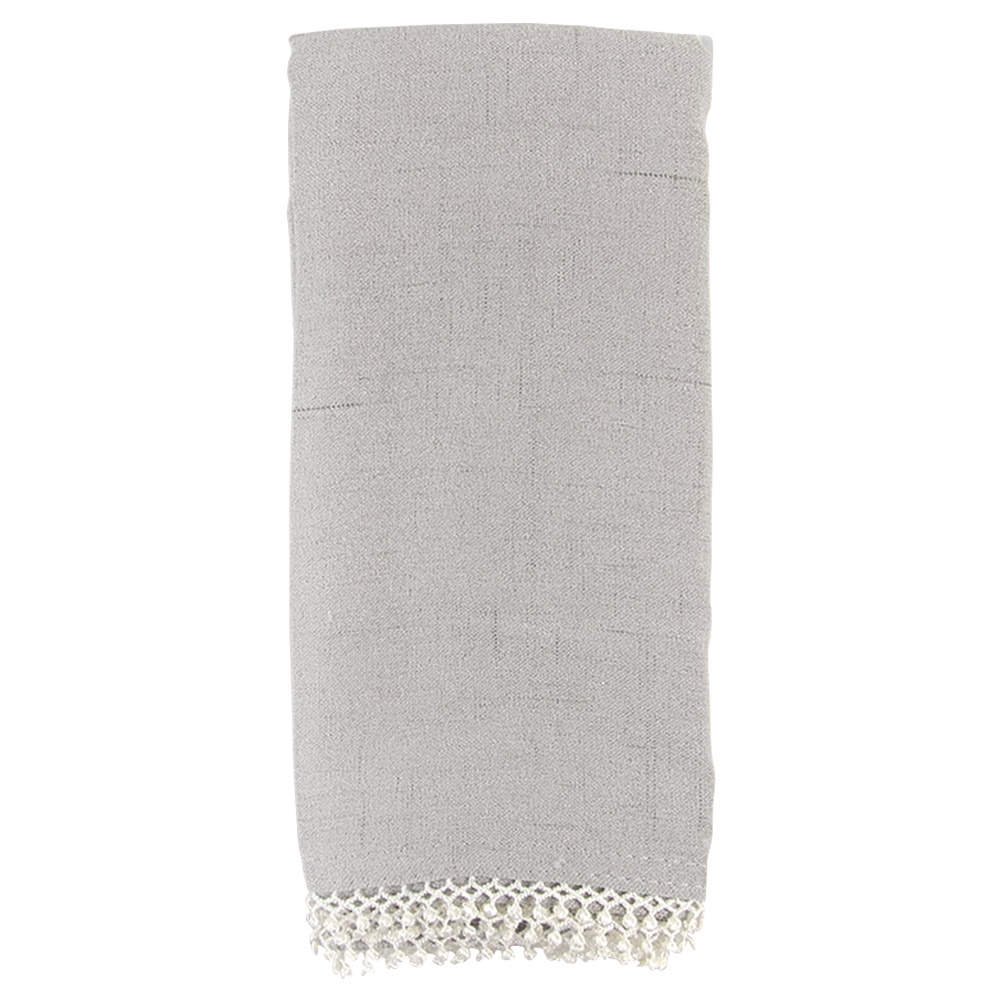 French Perle Grey Cloth Napkin - Set of 2 by Lenox-1