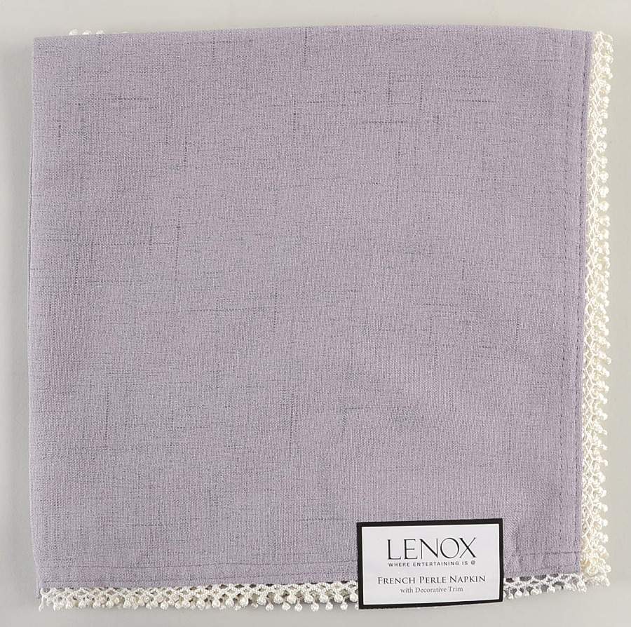 French Perle Violet Cloth Napkin - Set of 2 by Lenox-1