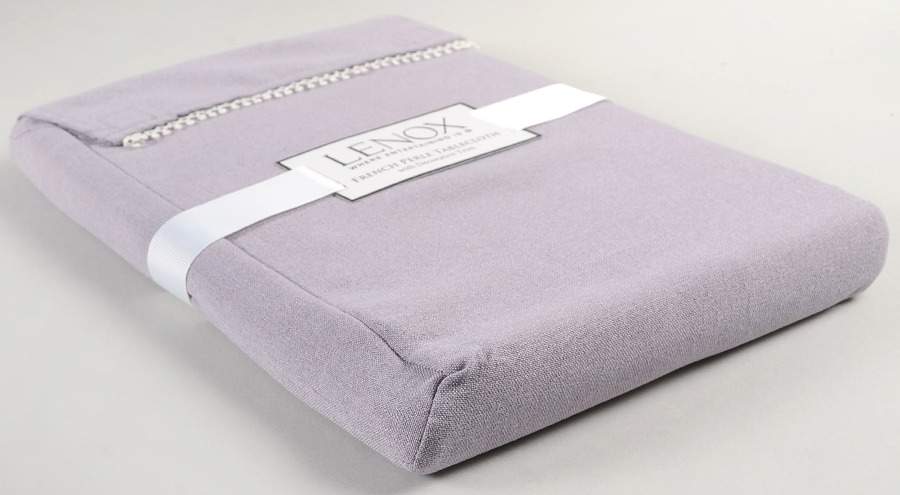 French Perle Violet 70" Round Tablecloth by Lenox-1
