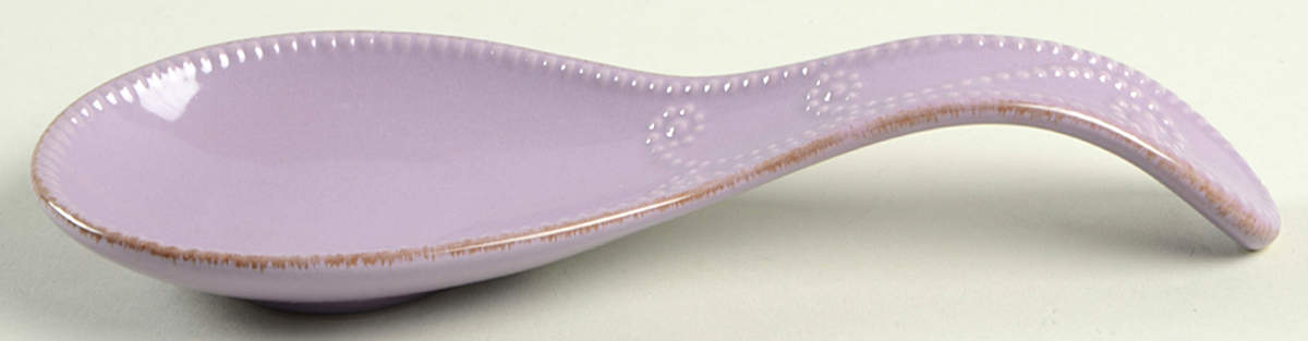 French Perle Violet Spoon Rest/Holder (Holds 1 Spoon) by Lenox-1