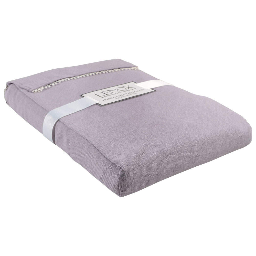 French Perle Violet 60" X 120" Rectangular Tablecloth by Lenox-1