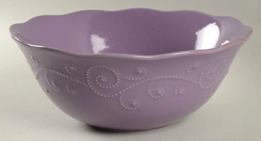 French Perle Violet 10" Round Serving Bowl by Lenox-1