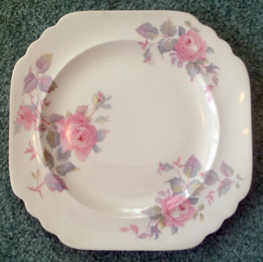 Rose Marie (Pearl Ivory, No Trim) Luncheon Plate by Limoges-American-1