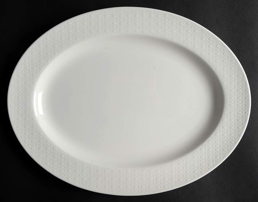 Ridge Street 16" Oval Serving Platter by Lenox-1