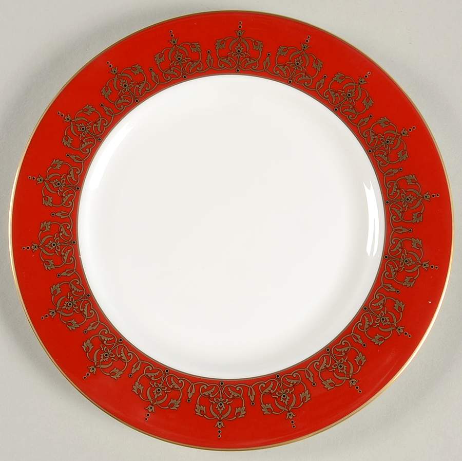 Jeweled Saree Gold Salad Plate by Lenox-1