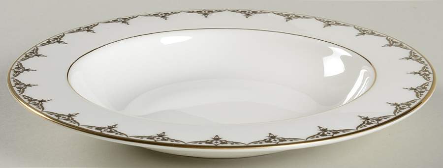Jeweled Saree Gold 9" Soup/Pasta Bowl by Lenox-1