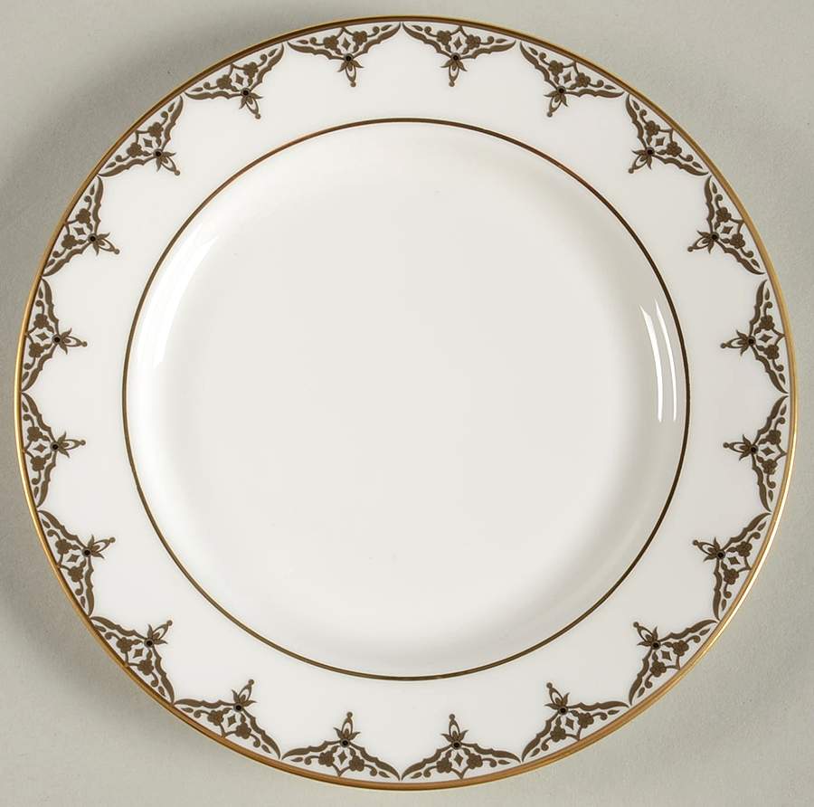 Jeweled Saree Gold Bread & Butter Plate by Lenox-1