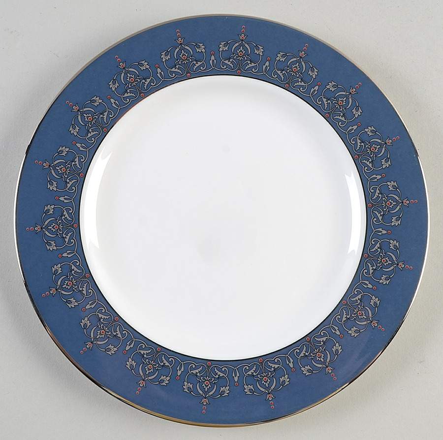 Jeweled Saree Platinum Salad Plate by Lenox-1