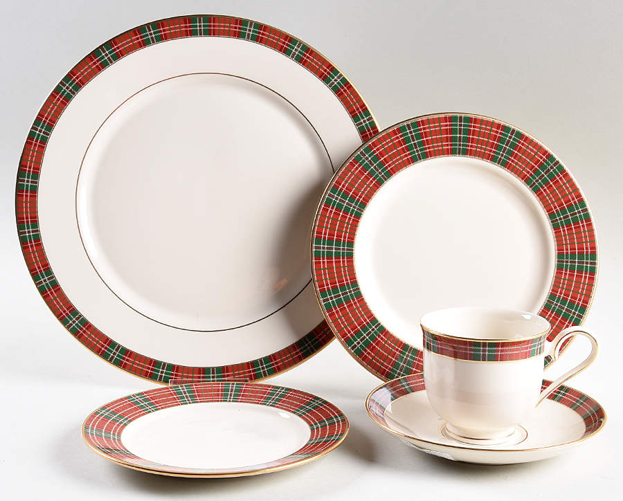 Winter Greetings Plaid 5 Piece Place Setting by Lenox-1