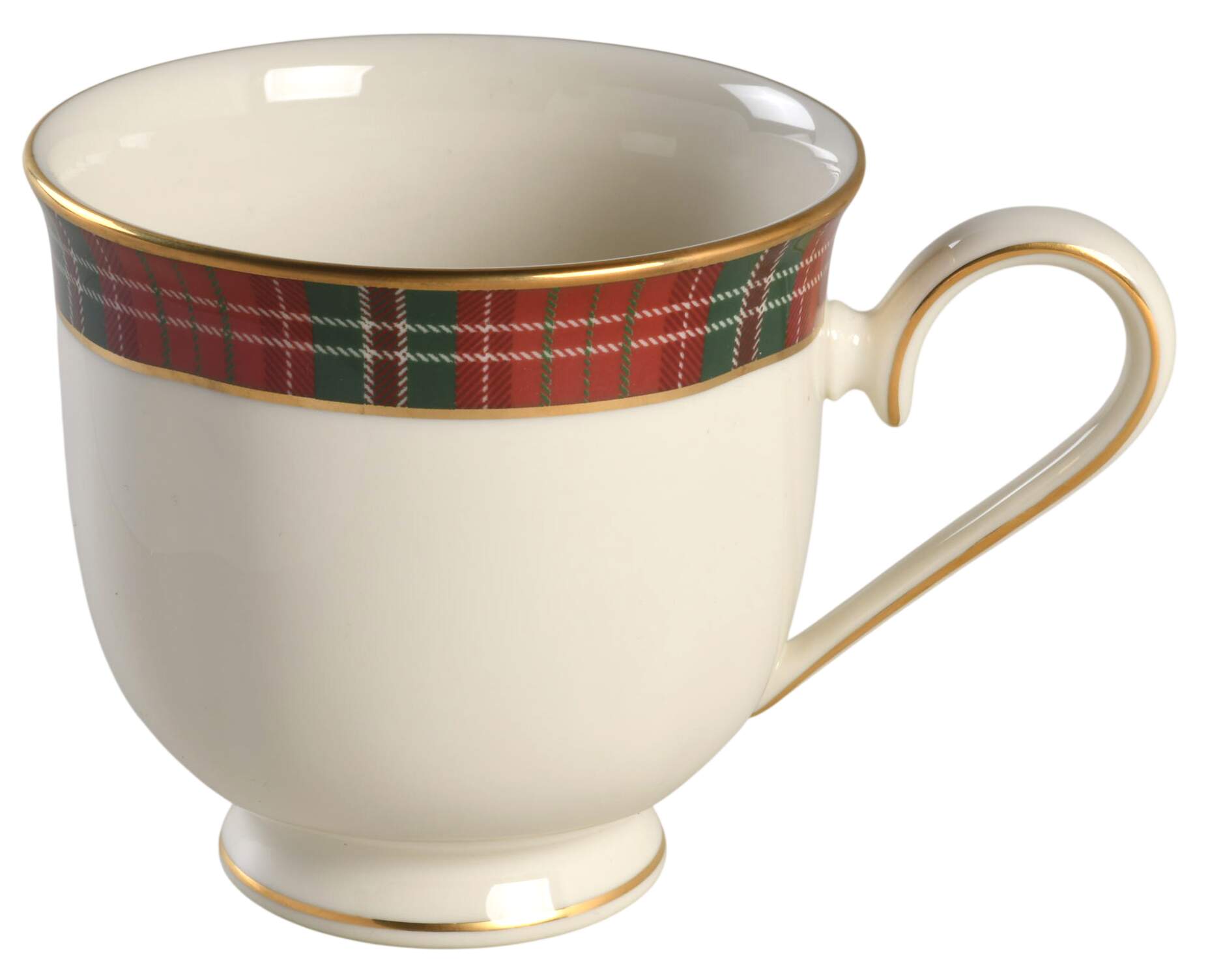 Winter Greetings Plaid Footed Cup by Lenox-1