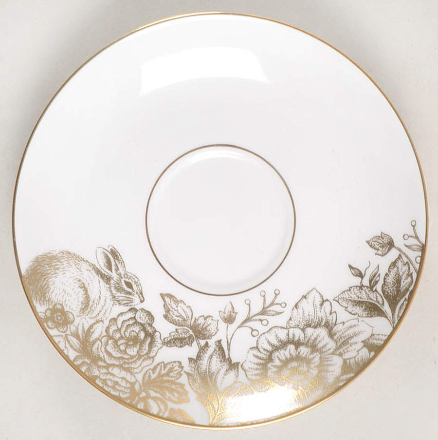 Gilded Forest Saucer for Footed Cup by Lenox-1