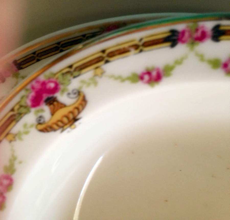 LIM646 Rim Soup Bowl by Limoges-French-1