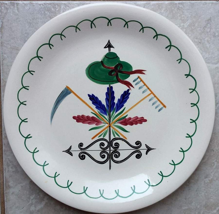 Burgundy Provincial Dinner Plate by Longchamp-1