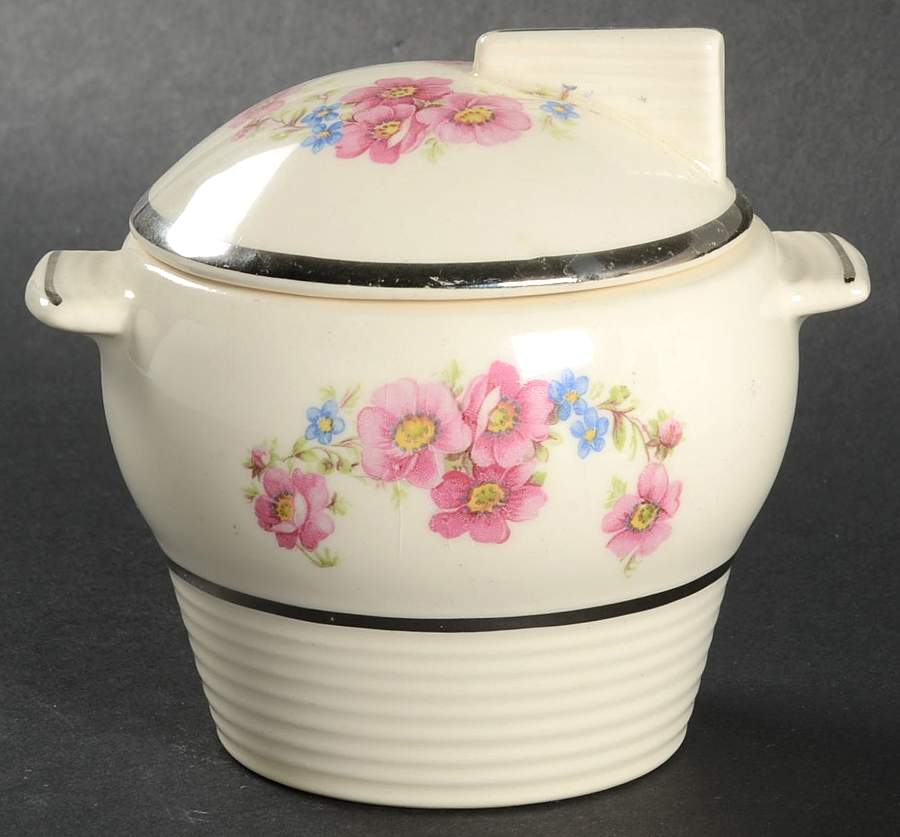 Floral Krest Sugar Bowl & Lid by Limoges-American-1