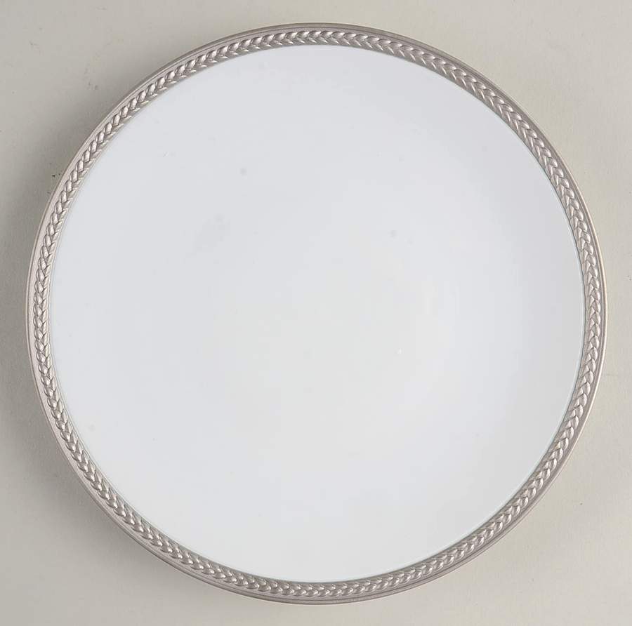 Soie Tressee Platinum Salad/Dessert Plate by L'Objet-1