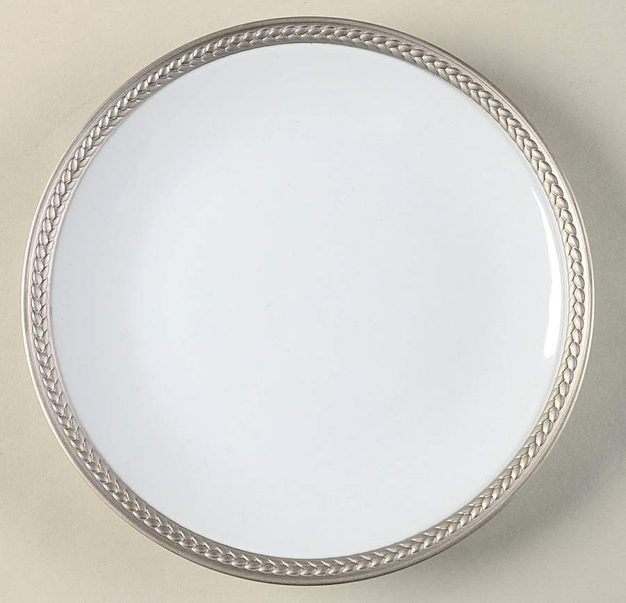 Soie Tressee Platinum Bread & Butter Plate by L'Objet-1