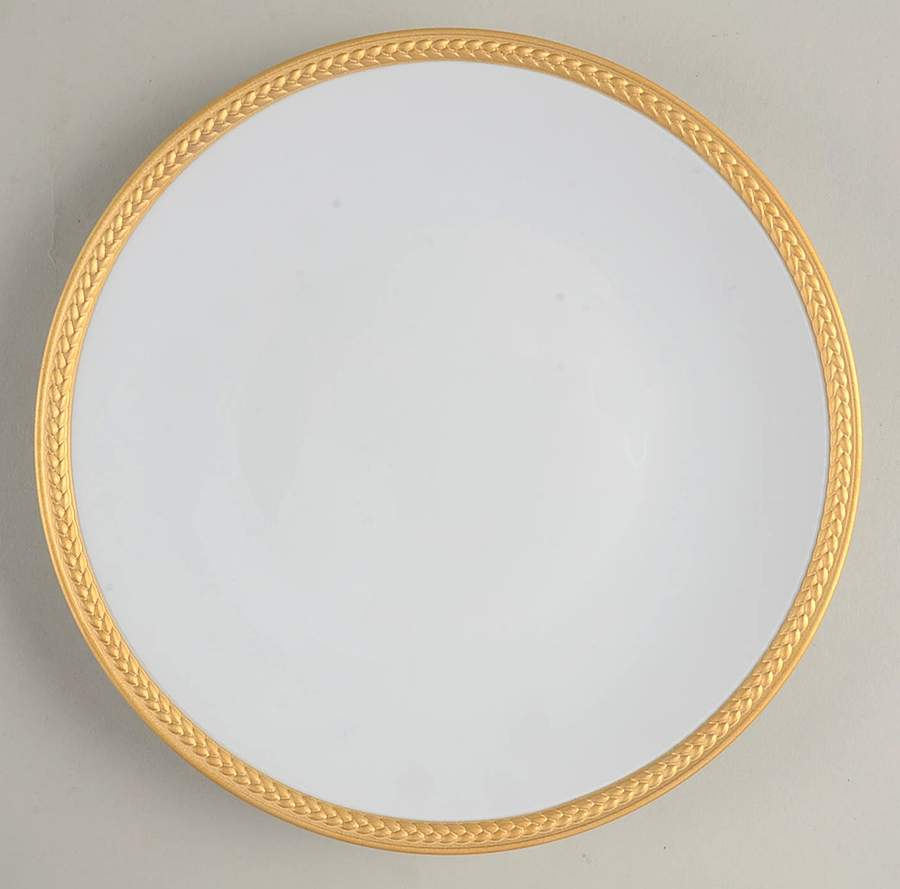 Soie Tressee Gold Salad/Dessert Plate by L'Objet-1