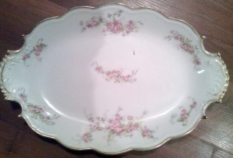 LAZ37 14" Oval Serving Platter by Lazeyras, Rosenfeld-1
