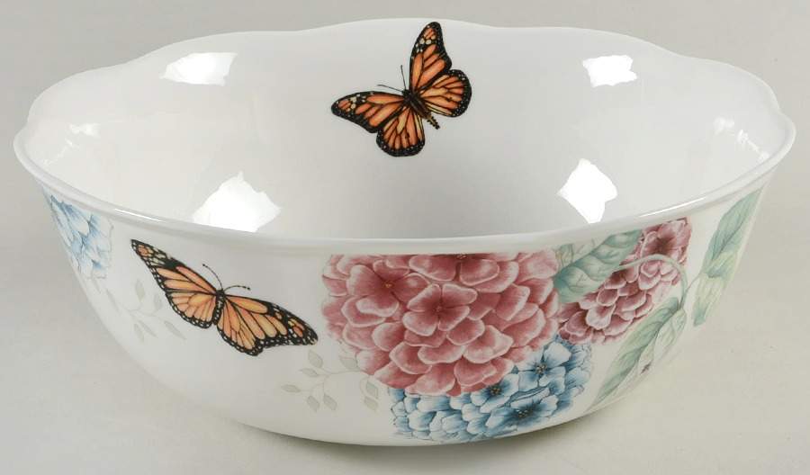 Butterfly Meadow Hydrangea 10" Round Serving Bowl by Lenox-1