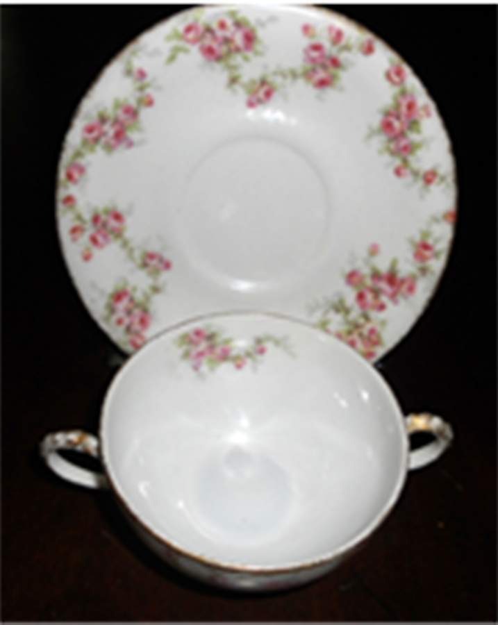 LNT403 Flat Bouillon Cup & Saucer by Lanternier-1