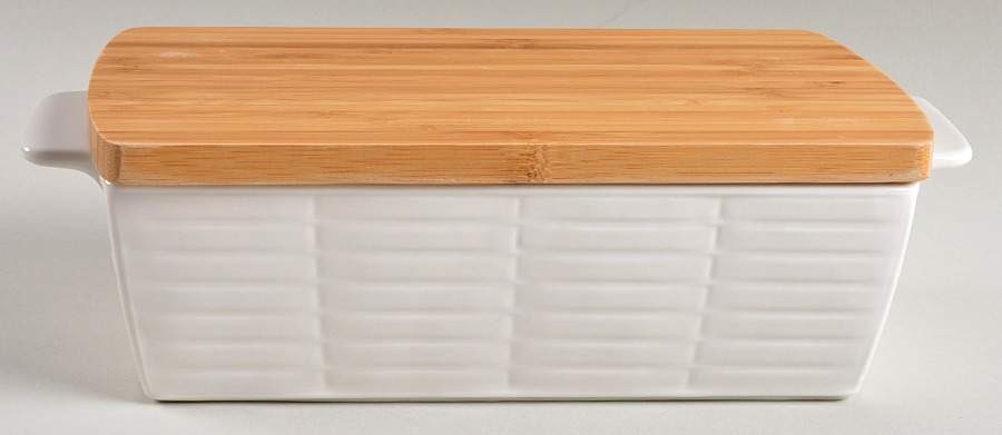 Entertain 365 Loaf Pan with Wood Lid by Lenox-1