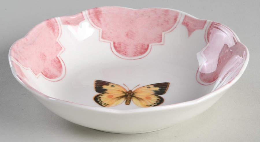 Butterfly Meadow Trellis Fruit/Dessert (Sauce) Bowl by Lenox-1