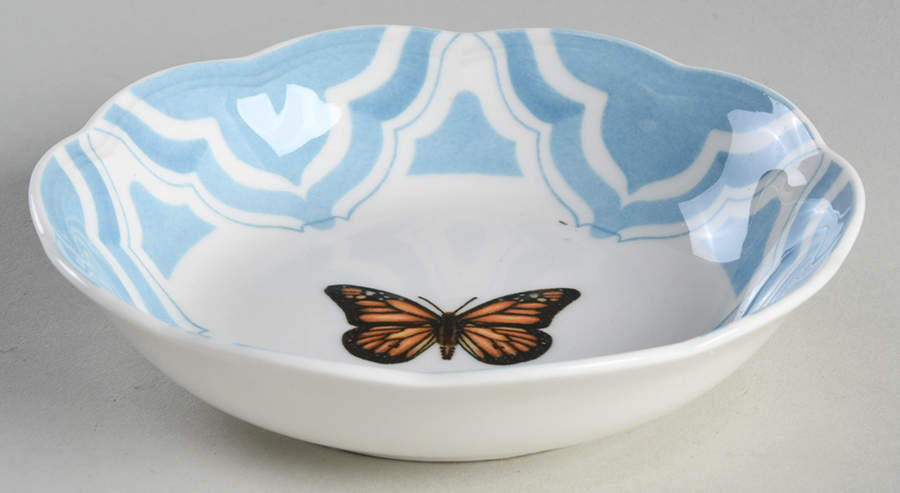 Butterfly Meadow Trellis Fruit/Dessert (Sauce) Bowl by Lenox-1