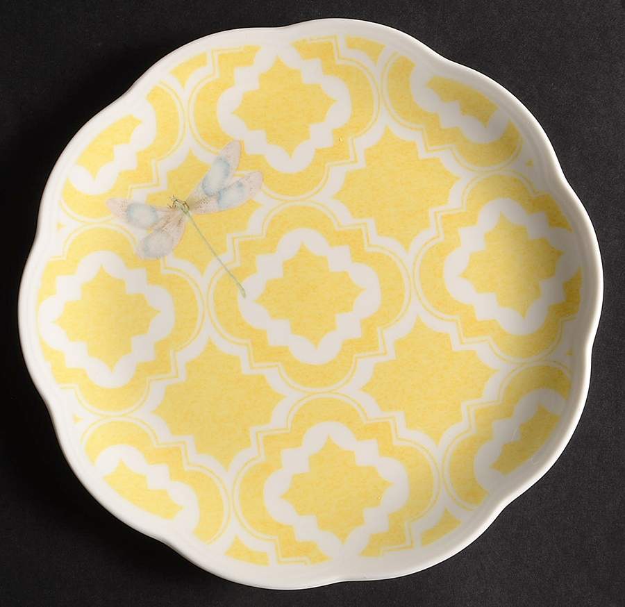 Butterfly Meadow Trellis Salad/Dessert Plate by Lenox-1
