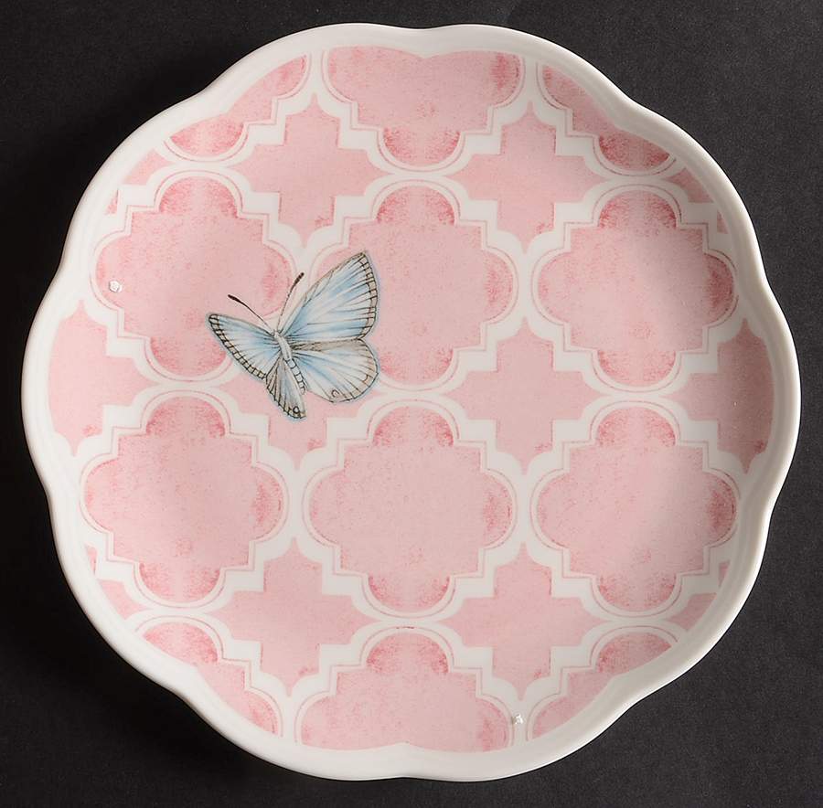Butterfly Meadow Trellis Salad/Dessert Plate by Lenox-1