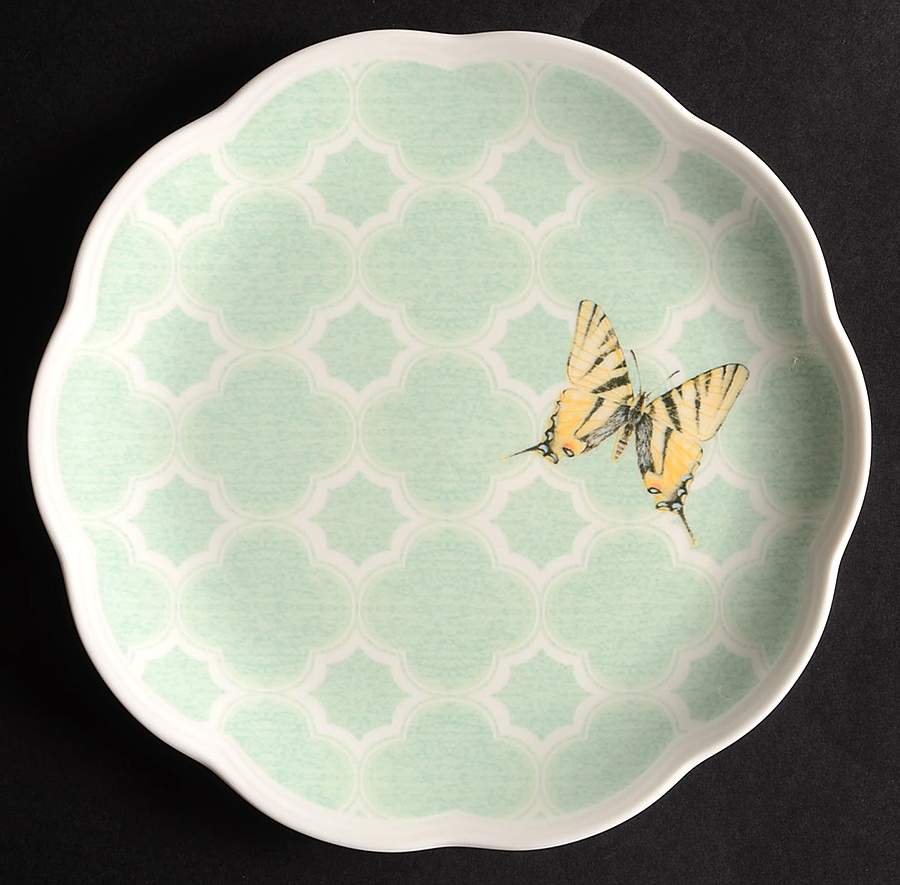 Butterfly Meadow Trellis Salad/Dessert Plate by Lenox-1
