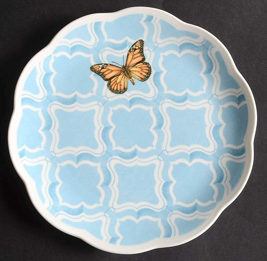 Butterfly Meadow Trellis Salad/Dessert Plate by Lenox-1