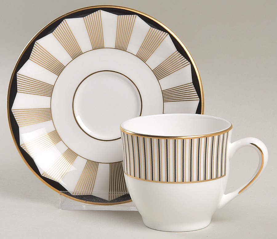 Audrey Espresso Cup and Saucer Set by Lenox-1