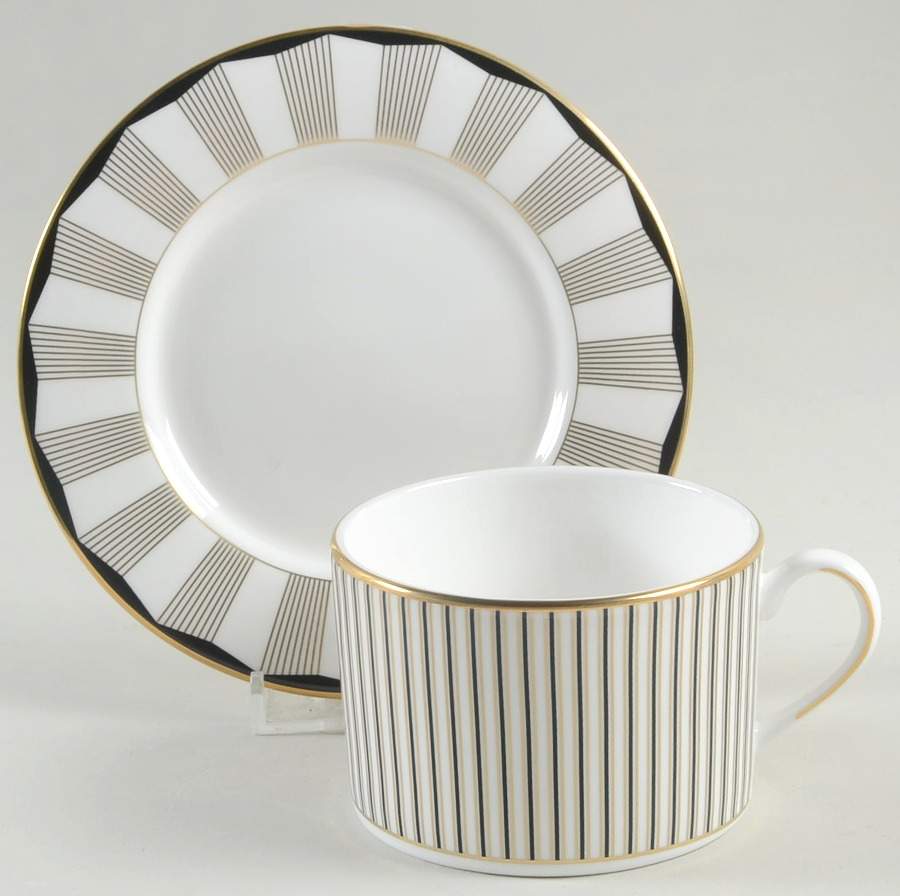 Audrey Flat Cup & Saucer Set by Lenox-1