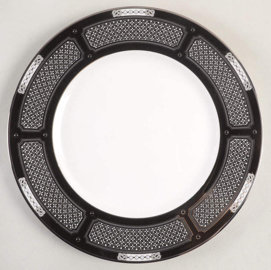 Hancock Platinum White Accent Luncheon Plate by Lenox-1