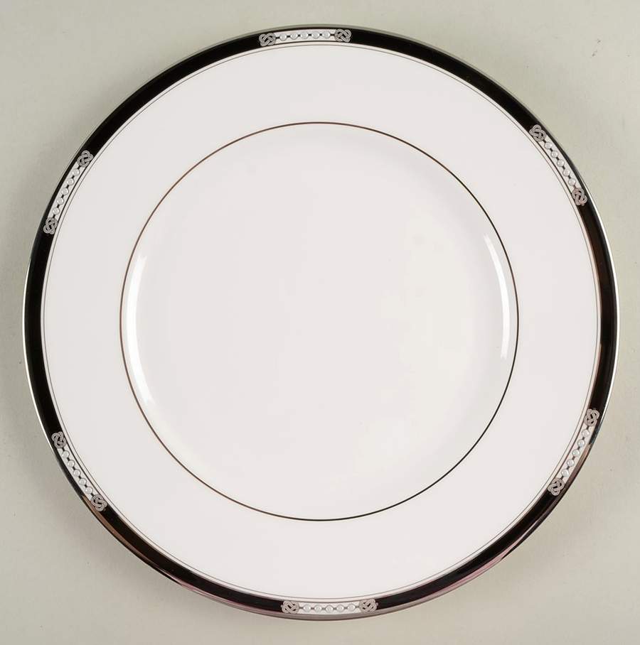 Hancock Platinum White Dinner Plate by Lenox-1