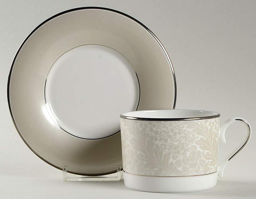 Larkspur Flat Cup & Saucer Set by Lenox-1