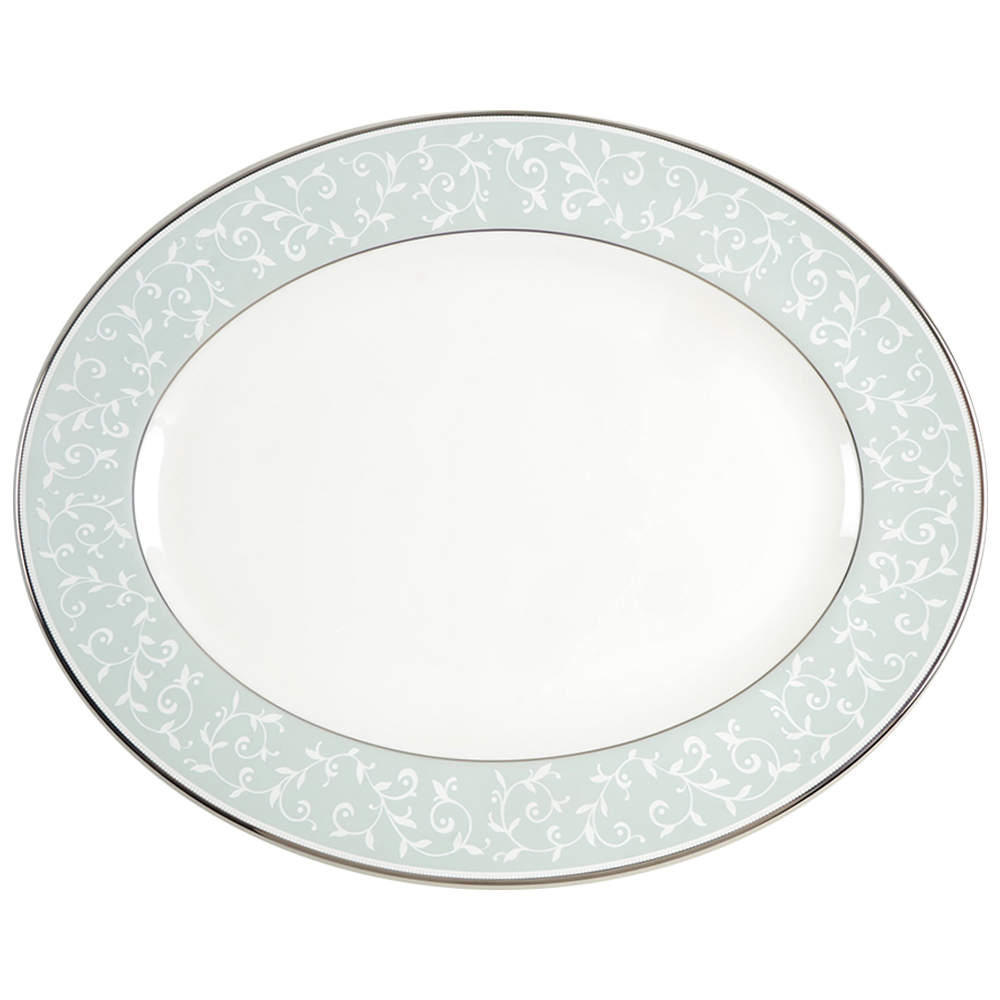 Opal Innocence Blue 13" Oval Serving Platter by Lenox-1