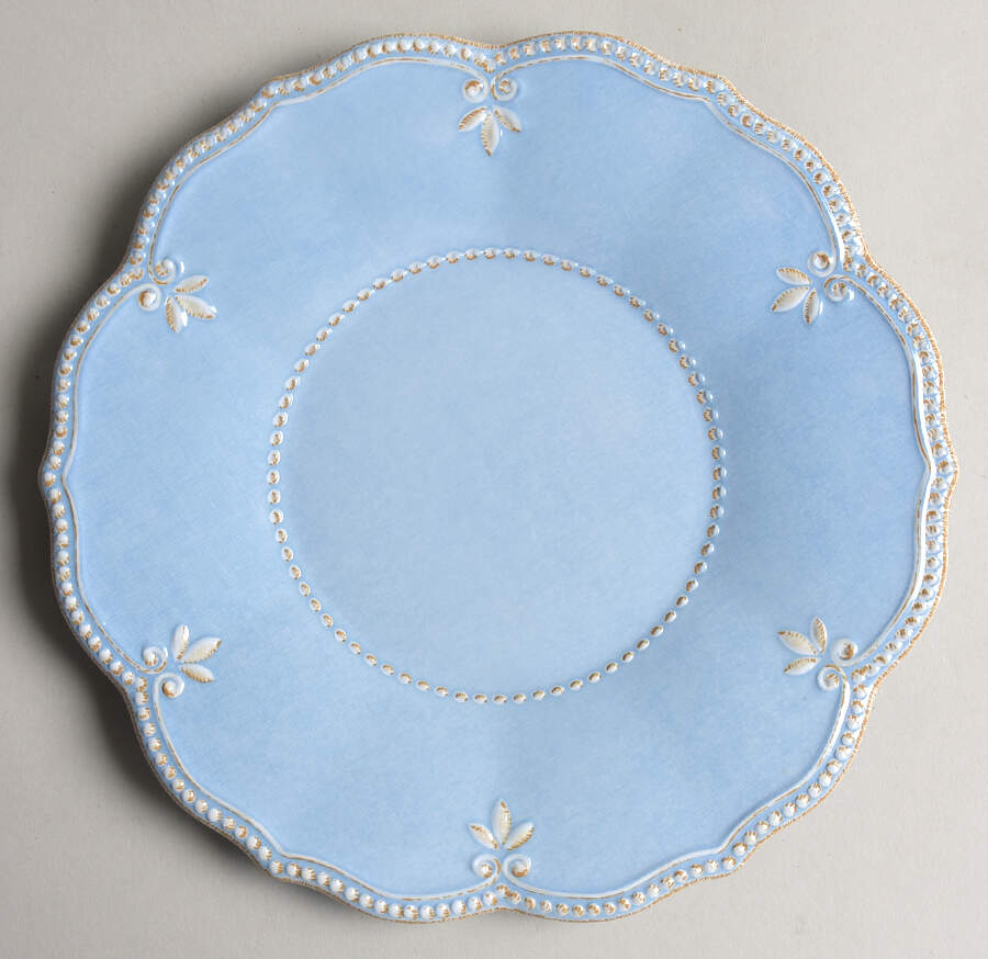 French Perle Robins Egg Blue Melamine Salad Plate by Lenox-1