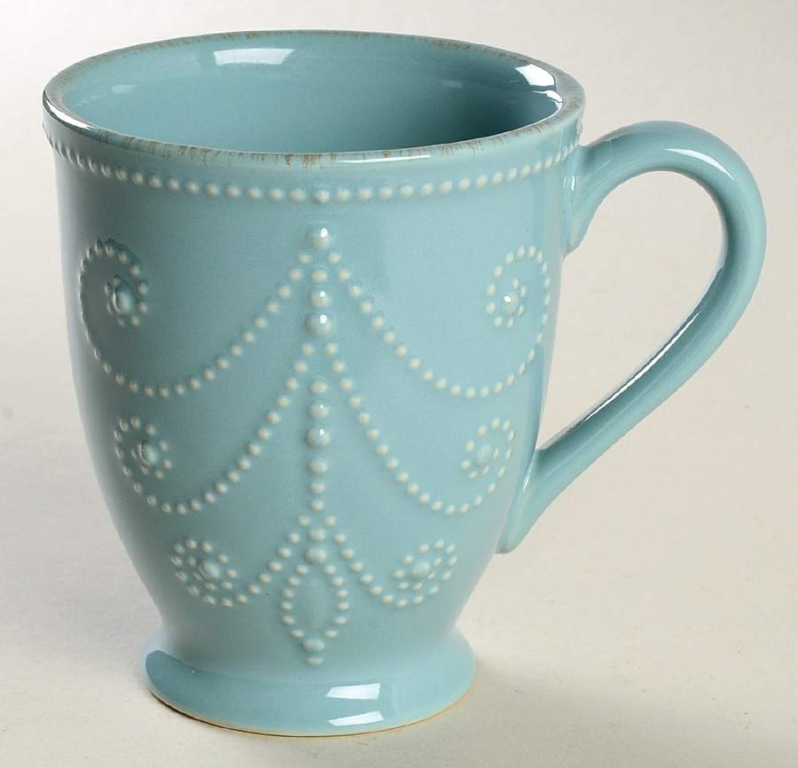 French Perle Robins Egg Blue Mug by Lenox-1
