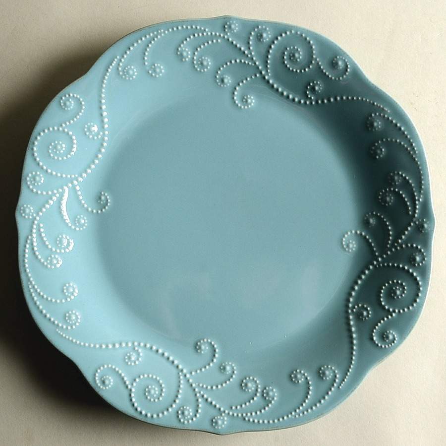 French Perle Robins Egg Blue Dinner Plate by Lenox-1