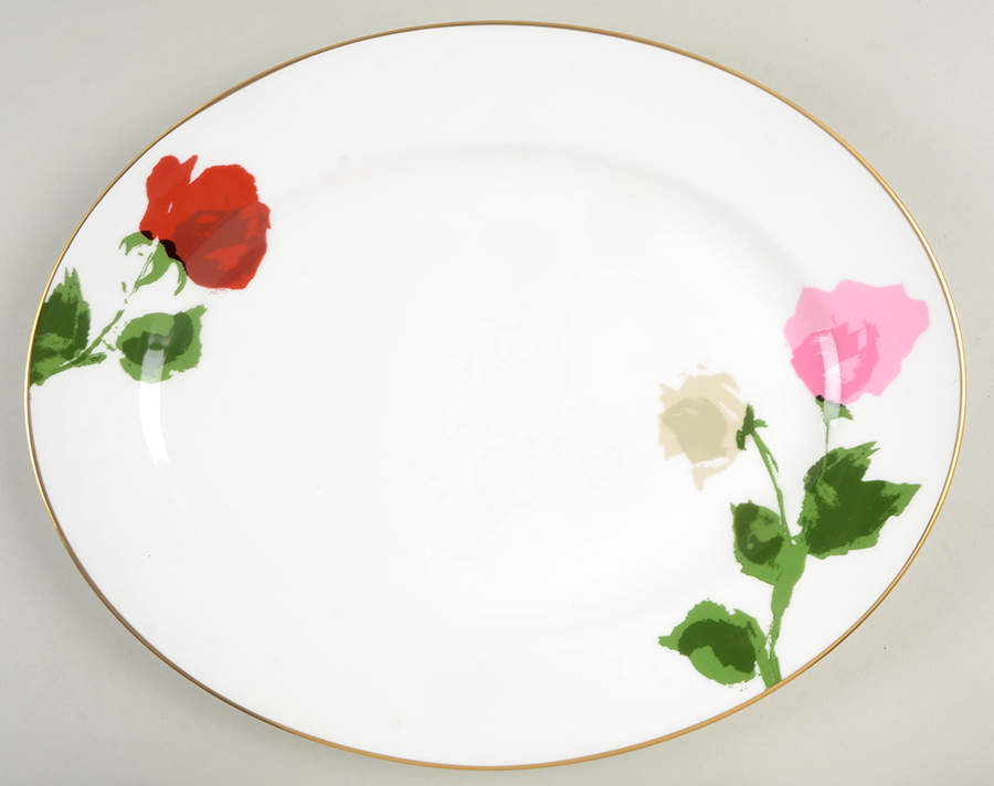Rose Park 13" Oval Serving Platter by Lenox-1