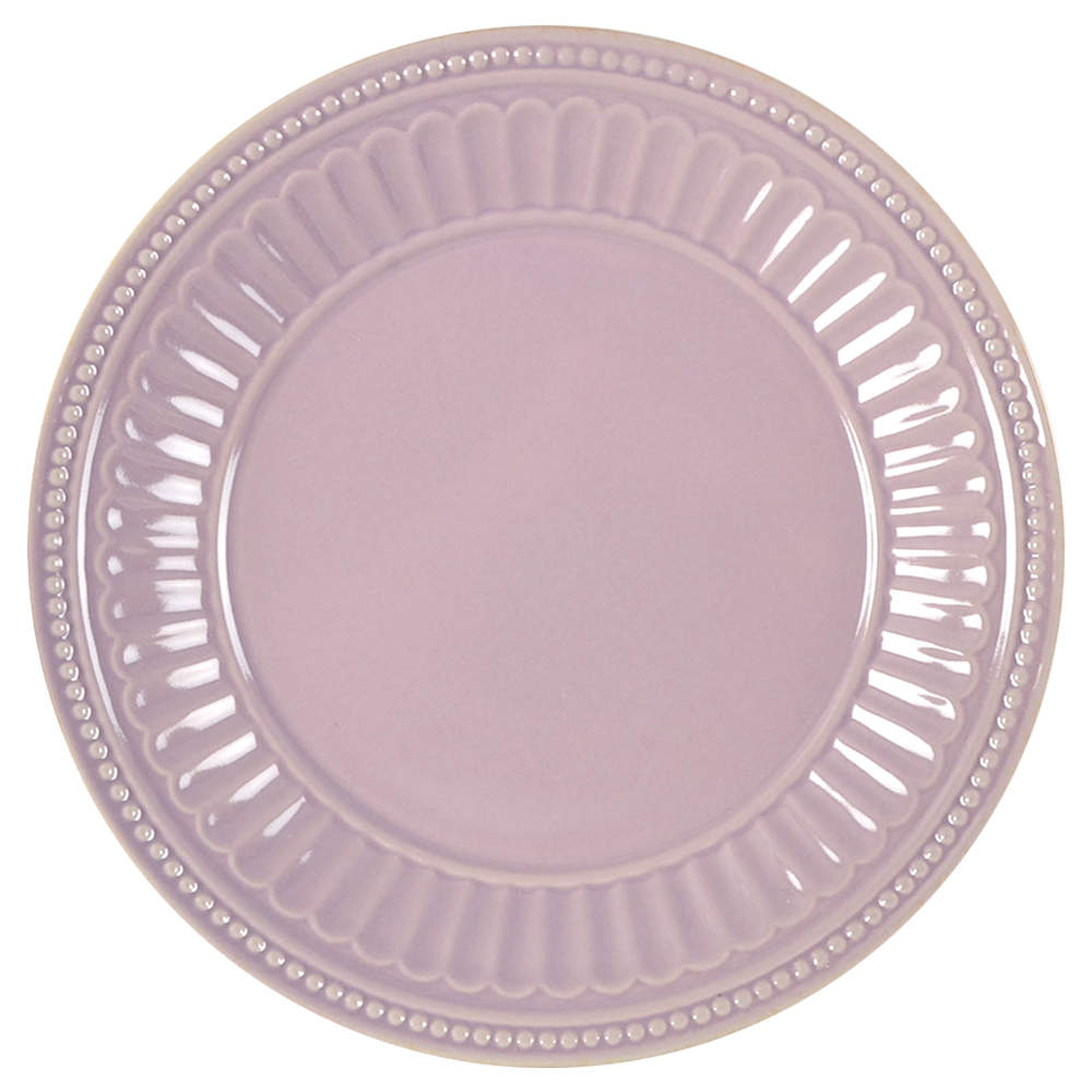 French Perle Groove Violet Salad/Dessert Plate by Lenox-1