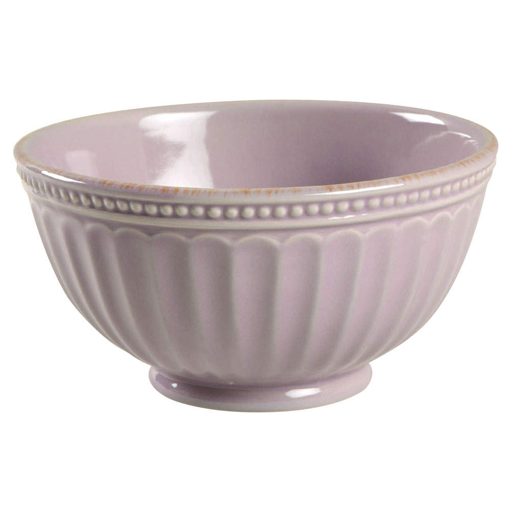 French Perle Groove Violet Soup/Cereal Bowl by Lenox-1