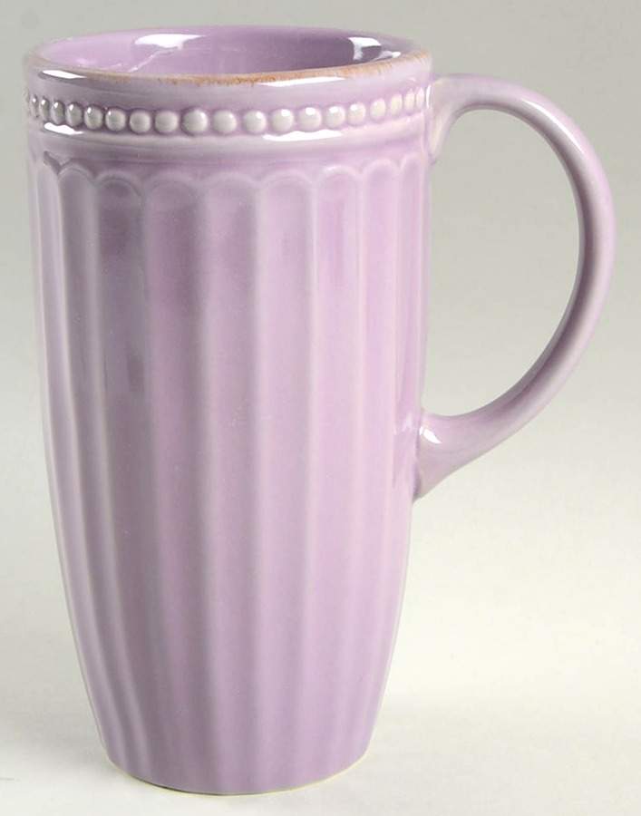 French Perle Groove Violet Tall Mug by Lenox-1