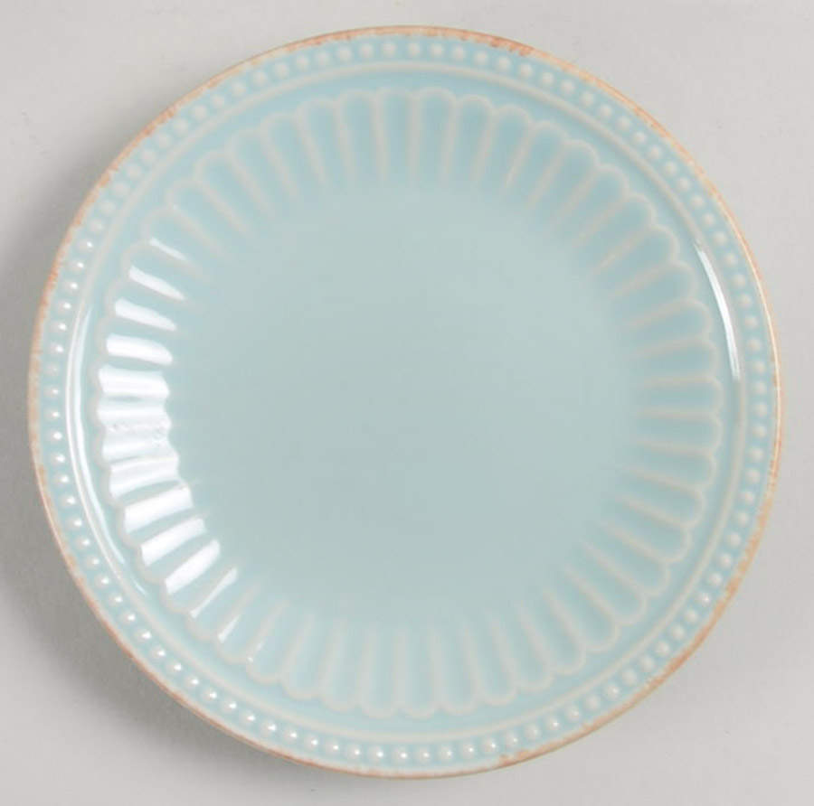 French Perle Groove Ice Blue Tidbit Plate by Lenox-1